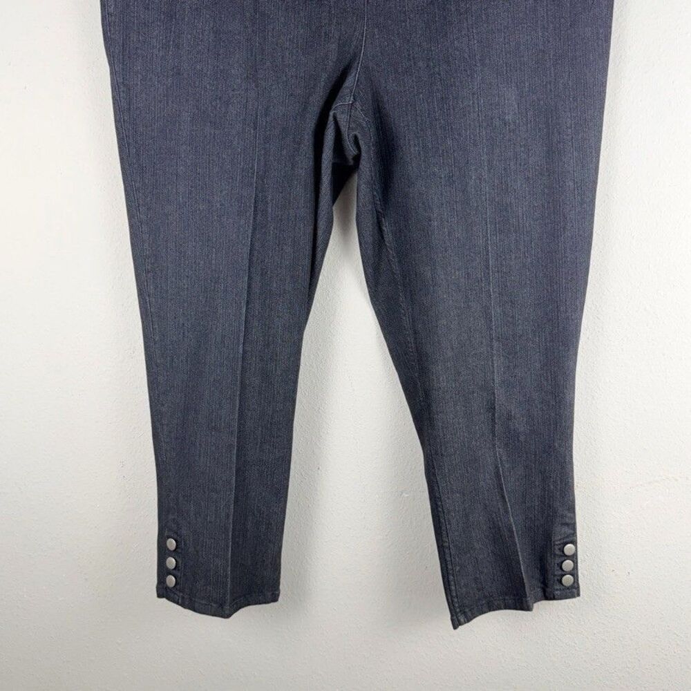 Soft Surroundings Ankle Trousers 2X Pull On Career Quiet Luxury Pants High Rise - Picture 3 of 6